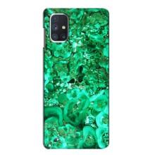 Мраморний чехол на Samsung Galaxy M51 (VPrint) (Салатовий Мрамор)