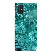 Мраморний чехол на Samsung Galaxy M51 (VPrint) (Зелений мрамор)