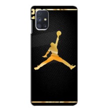 Силиконовый Чехол Nike Air Jordan на Самсунг Галакси М51 (Джордан 23)