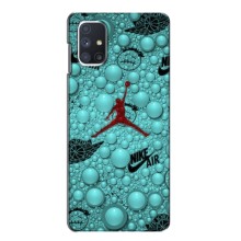 Силиконовый Чехол Nike Air Jordan на Самсунг Галакси М51 (Джордан Найк)