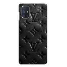 Текстурный Чехол Louis Vuitton для Самсунг Галакси М51 (Черный ЛВ)