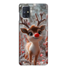 Яскравий чохол для Samsung Galaxy M51 з Зимові Оленята