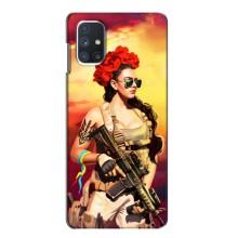 ЗСУ Чохли (TPU) для Samsung Galaxy M51 (Жінка солдат)
