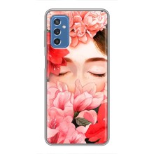 Чехлы (ART) Цветы на Samsung Galaxy M52 5G (M526) (VPrint) (Глаза в цветах)