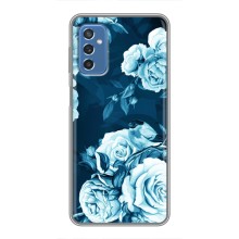 Чехлы (ART) Цветы на Samsung Galaxy M52 5G (M526) (VPrint) (Голубые Бутоны)