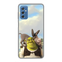 Чехол с мультфильмом Шрек на Samsung Galaxy M52 5G (M526) – Шрек и осел
