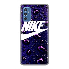 Чохол з логтипом Найк на Samsung Galaxy M52 5G (M526) (Найк на фіолетовому)