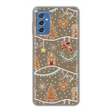 Новогодние, Праздничные Чехлы для Samsung Galaxy M52 5G (M526) - 2024 год (Новогодние пряники)