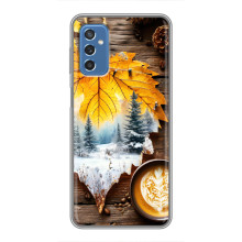 Чехол с уникальным дизайном «Осень с кофе» для Samsung Galaxy M52 5G (M526) – Осенне-зимнее кофе