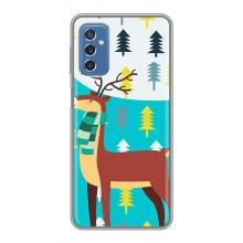 Силіконовий бампер з картинкою звірів для Samsung Galaxy M52 5G (M526) (Олень із шарфом)
