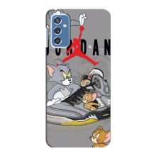 Силиконовый Чехол Nike Air Jordan на Самсунг Галакси М52 (5G) (Air Jordan)