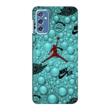 Силиконовый Чехол Nike Air Jordan на Самсунг Галакси М52 (5G) (Джордан Найк)