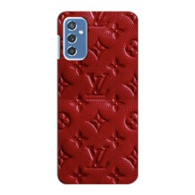 Текстурный Чехол Louis Vuitton для Самсунг Галакси М52 (5G) – Красный ЛВ