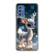 Яскравий чохол для Samsung Galaxy M52 5G (M526) з Зимові Оленята – Блискуче оленятко
