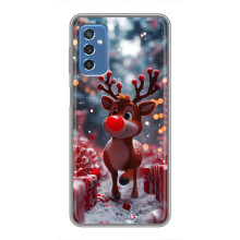 Яскравий чохол для Samsung Galaxy M52 5G (M526) з Зимові Оленята – Олень серед подарунків