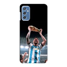 Чехлы Лео Месси Аргентина для Samsung Galaxy M52 (Счастливый Месси)