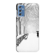 Чехлы на Новый Год Samsung Galaxy M52 (Снегом замело)