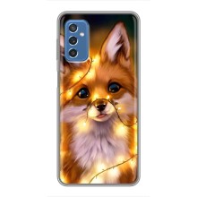 Чехлы с картинкой Лисички для Samsung Galaxy M52 (VPrint) (Лисичка в гирляндах)