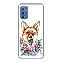 Чехлы с картинкой Лисички для Samsung Galaxy M52 (VPrint) (Веселая лисичка)