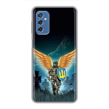 Чехлы с картинкой ЗСУ для Samsung Galaxy M52 (AlphaPrint) (Солдат ЗСУ)