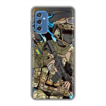Чехлы с картинкой ЗСУ для Samsung Galaxy M52 (AlphaPrint) (Воин ВСУ)
