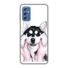Чехлы с собаками для Samsung Galaxy M52 (VPrint) (Довольный Хаски)