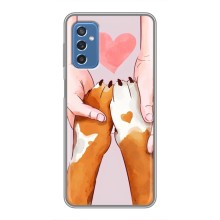 Чехлы с собаками для Samsung Galaxy M52 (VPrint) (Любовь к собакам)