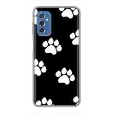 Чехлы с собаками для Samsung Galaxy M52 (VPrint) (Следы собаки)