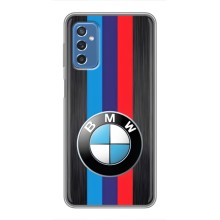 Чехол для Самсунг М52 - с принтом БМВ (AlphaPrint) (Лого BMW)