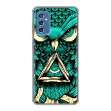 Чехол с птицами на Samsung Galaxy M52 (VPrint) (Сова с глазом)