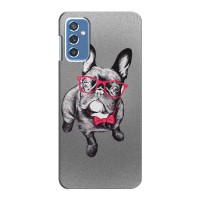 Чехол (ТПУ) Милые собачки для Samsung Galaxy M52 (Бульдог в очках)