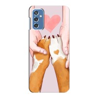 Чехол (ТПУ) Милые собачки для Samsung Galaxy M52 – Любовь к собакам