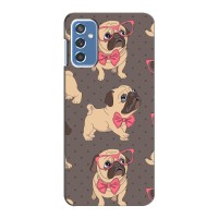Чехол (ТПУ) Милые собачки для Samsung Galaxy M52 (Собачки Мопсики)