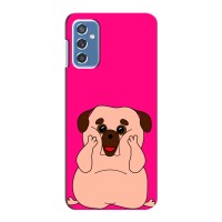 Чехол (ТПУ) Милые собачки для Samsung Galaxy M52 – Веселый Мопсик