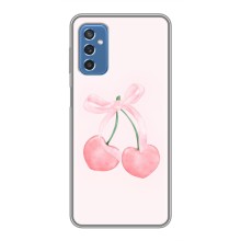 Чехол с розовым рисунком для Samsung Galaxy M52 (Розовые вишни)