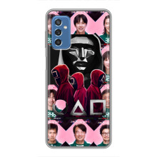 Чохол Гра в кальмара для Samsung Galaxy M52 – Персонажі гри кальмара