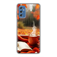 Чохол з унікальним дизайном 'Осінь з кавою' для Samsung Galaxy M52 – Кава і дощ