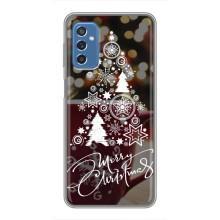 Рождественские Чехлы для Samsung Galaxy M52 (VPrint) (Елочка узорная)