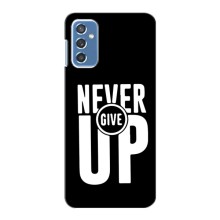 Силиконовый Чехол на Samsung Galaxy M52 с картинкой Nike – Never Give UP