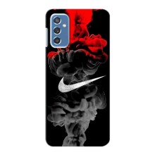 Силиконовый Чехол на Samsung Galaxy M52 с картинкой Nike (Nike дым)