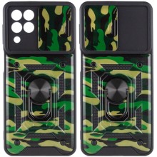 Ударостійкий чохол Camshield Serge Ring Camo для Samsung Galaxy M53 5G (Зелений)