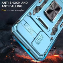 Ударостійкий чохол Camshield Army Ring для Samsung Galaxy M53 5G – Блакитний