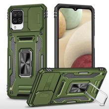 Ударопрочный чехол Camshield Army Ring для Samsung Galaxy M53 5G (Оливковый)