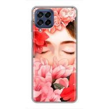 Чехлы (ART) Цветы на Samsung Galaxy M53 (5G) (M536B) (VPrint) (Очі в квітах)