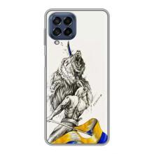 Чехлы Доброго вечора, ми за України для Самсунг М53 (5G) (AlphaPrint) (Победа)