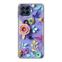 Чохли з квітами для Samsung Galaxy M53 (5G) (M536B) (VPrint) (Дизайн квітів)