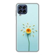 Чохли з квітами для Samsung Galaxy M53 (5G) (M536B) (VPrint) (Жовта квітка)