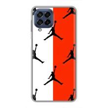 Чехлы для Samsung Galaxy M53 (5G) (M536B) - с картинкой JORDAN (AlphaPrint) (Лого Джордан)