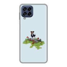 Чехлы с картинкой собаки Патрон для Samsung Galaxy M53 (5G) (M536B) (AlphaPrint) (Сапер Пес)