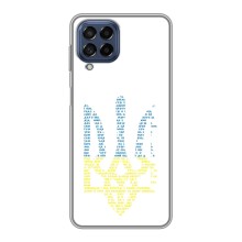 Чохли для Samsung Galaxy M53 (5G) (M536B) Укр. Символіка (AlphaPrint) (Герб з букв)